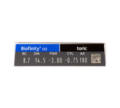 Biofinity Toric Lens 6'lı Paket (Astigmat)